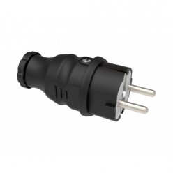 Bemis Kauçuk Monofaze Düz Fiş Siyah BK1-1402-2011