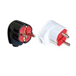 AY-KA Topraklı Erkek Fiş L Tipi (Beyaz-Siyah)