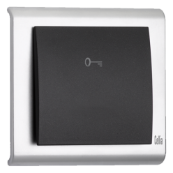 Makel Cellia Kapı Otomatiği Tuş Takımı (Füme Kapak - Krom Çerçeve)