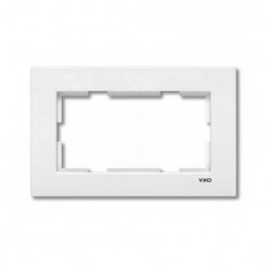 Viko Karre Beyaz İkili Topraklı Priz Çerçevesi