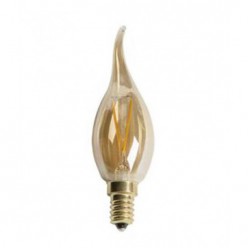 Cata 4w Rustik Led Kıvrık Buji Ampul (E14) (Amber) CT-4281