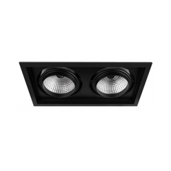 Goya GY-3042-30 2x28W Cob Ledli Mağaza Armatürü Siyah Kasa Beyaz Işık Rengi