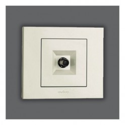 Ovivo Grano Beyaz F Konnektörlü Uydu Prizi Sonlu