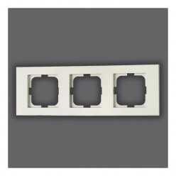 Ovivo Grano Beyaz Üçlü Çerçeve