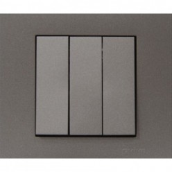 Ovivo Grano Metalik Antrasit Üçlü Anahtar