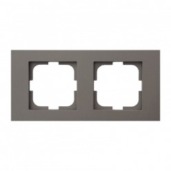 Ovivo Grano Metalik Antrasit İkili Çerçeve