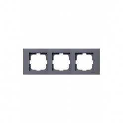 Ovivo Grano Metalik Antrasit Üçlü Çerçeve