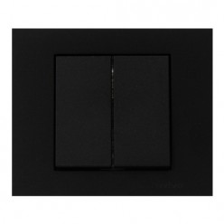 Ovivo Grano Metalik Siyah Komütatör Anahtar