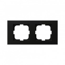 Ovivo Grano Metalik Siyah İkili Çerçeve