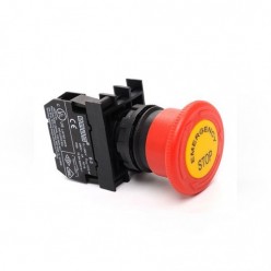 Emas B200E-E 40mm Emergency Etiketli Mantar Acil Stop Butonu NC