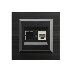 Ovivo Quantum Siyah Tekli Data Prizi Cat6 