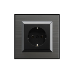 Ovivo Quantum Manyetik Gri Topraklı Priz 