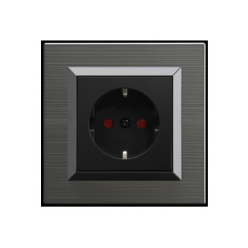 Ovivo Quantum Manyetik Gri Topraklı Çocuk Korumalı Priz 