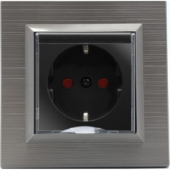 Ovivo Quantum Bakır Kapaklı Çocuk Korumalı Priz Çerçeveli	