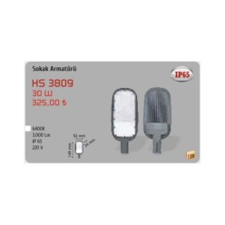 Helios Opto 30w Sokak Armatürü Beyaz 6500K HS 3809