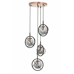 Avonni Siyah Boyalı Modern Avize AVONNI AV-1850-4T-BSY