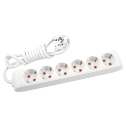 Viko Multi-Let 2 Metre Altılı Priz Topraklı Çocuk Korumalı Klemensli Grup Priz 90 11 36 02