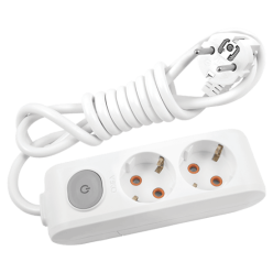 Viko Multi-Let 5 Metre İkili Anahtarlı Priz Topraklı Çocuk Korumalı Klemensli Grup Priz 90 11 72 05