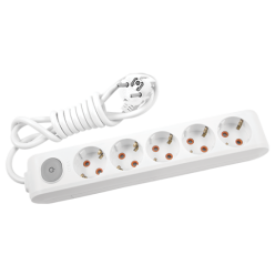 Viko Multi-Let 2 Metre Beşli Anahtarlı Priz Topraklı Çocuk Korumalı Klemensli Grup Priz 90 11 75 02