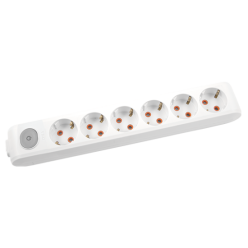 Viko Multi-Let Altılı Anahtarlı Priz Topraklı Çocuk Korumalı Klemensli Grup Priz 90 11 76 00