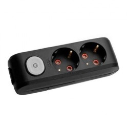 Viko Multi-Let İkili Anahtarlı Priz Topraklı Çocuk Korumalı Klemensli Grup Priz Siyah 90 13 72 00