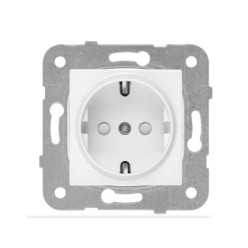 Viko Karre Beyaz Çocuk Korumalı Topraklı Priz Mekanizması