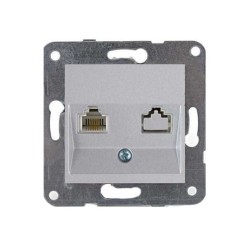 Viko Karre Beyaz Nümeris (Cat3) Telefon Prizi Mekanizması