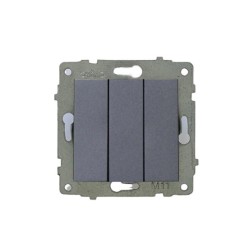 Ovivo Grano Metalik Füme Üçlü Anahtar Mekanizması