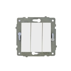 Ovivo Grano Beyaz Üçlü Anahtar Mekanizması