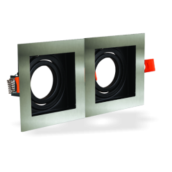 Helios Opto İkili Dekoratif Saten Kasa Kare HS 1404