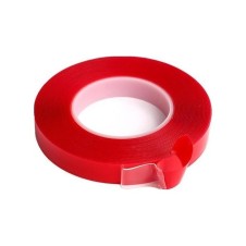 Çift Taraflı Çok Kuvvetli Silikonlu Su Geçirmez Akrilik Şeffaf Bant 18mm X 2mt