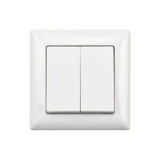 Günsan Visage Beyaz Komitatör İkili Anahtar (Çerçeve Dahil)