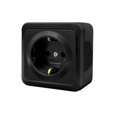 Sıva Üstü Topraklı Priz Siyah Nead Multima