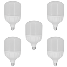5'li Paket 60w Büyük Boy 6500K Beyaz Işık E27 Led Tasarruflu Ampül