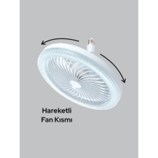 Helios Opto Fanlı Uzaktan Kumandalı Led Ampul E27 40w Hs 8005