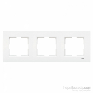 Viko Karre Beyaz Üçlü Çerçeve 