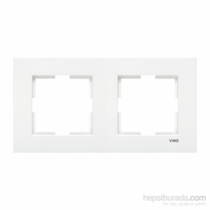 Viko Karre Beyaz İkili Çerçeve 