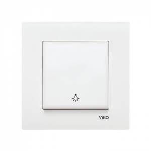Viko Karre Beyaz Light Anahtar (Çerçeve Dahil)