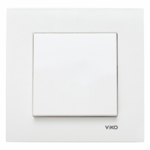Viko Karre Beyaz Anahtar (Çerçeve Dahil)