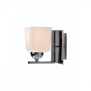 AVONNI AP-1374-1K Krom Kaplama Aplik, E14, Metal, Cam, 13x16cm