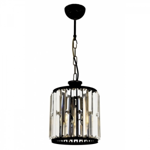 AVONNI AV-60029-1BSY Siyah Boyalı Sarkıt, E27, Metal, Cam, 20cm