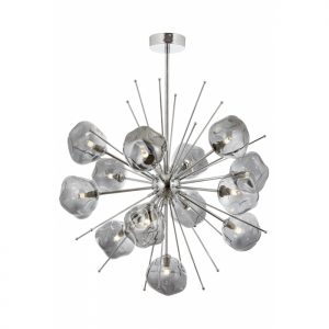 AVONNI AV-60212-13K Krom Kaplama Modern Avize, G9, Metal, Cam, 70cm