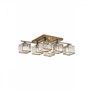 AVONNI AV-60230-6E Eskitme Kaplama Modern Avize, E27, Metal, Kristal, 80x40cm