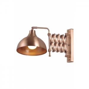 AVONNI HAP-9082-CPR Bakır Kaplama Aplik, E27, Metal, 22x45cm