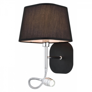 AVONNI HAP-9071-1BS-LED Siyah Boyalı Aplik, E14, Metal, 18x22cm