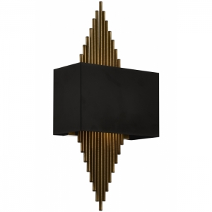 AVONNI AP-62175-01 Siyah Boyalı Aplik, E27, Metal, 25x13cm