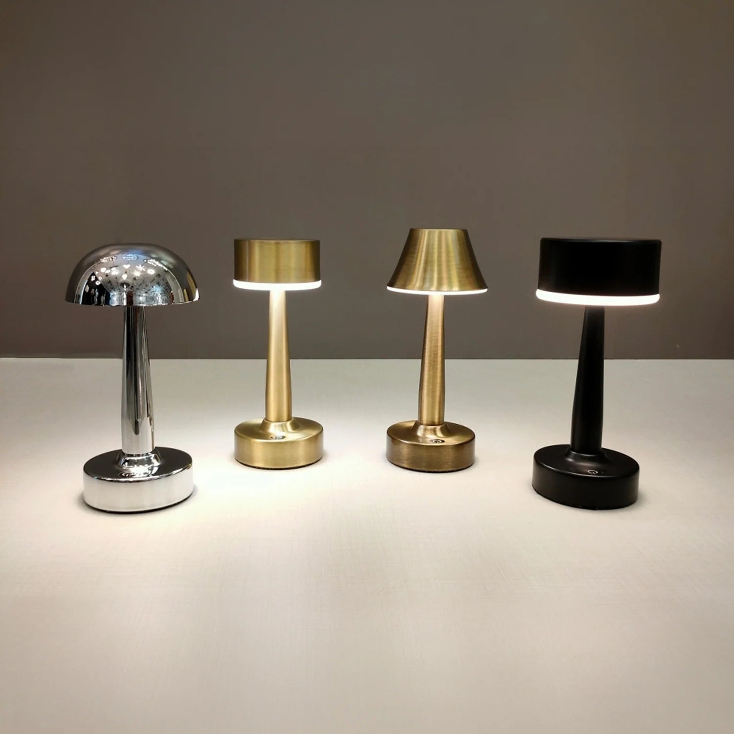 AVONNI ML-64004-K Krom Kaplama Masa Lambası, LED, Metal, 14cm