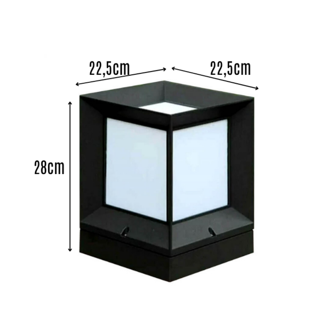 Zerpa Set Üstü Siyah Kare Küp Z 13350