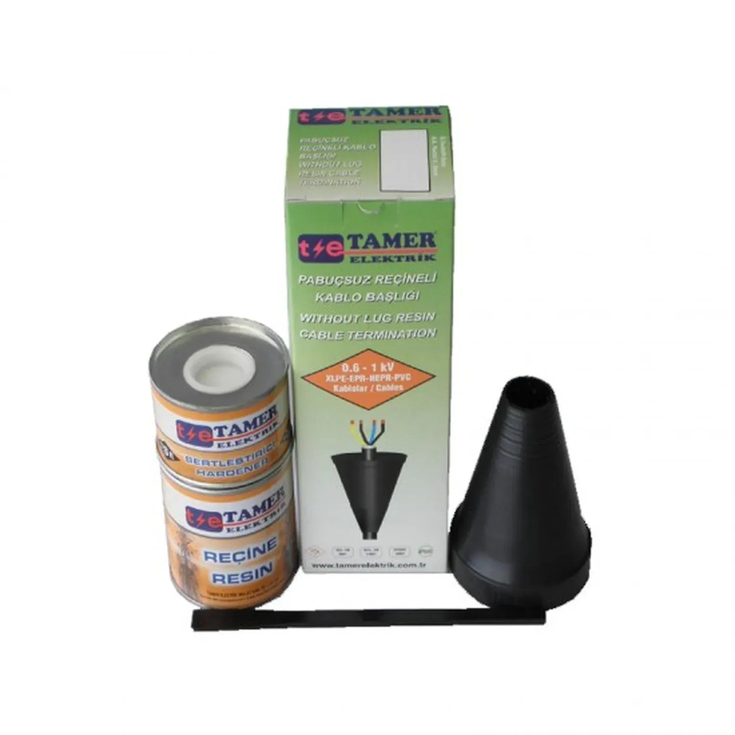 Tamer Elektrik 3x70+35 - 3x95+50 Alçak Gerilim Pabuçsuz Reçineli Kablo Başlığı