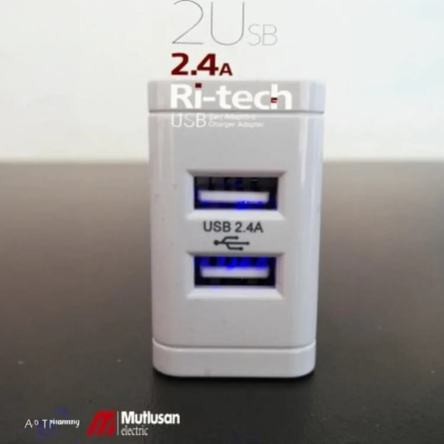 Mutlusan Ri-Tech 2'Li USB Adaptör Fiş 2,4A HIZLI ŞARJ